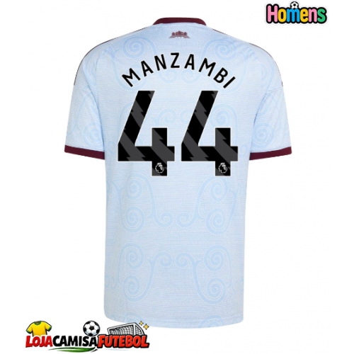 Camisa de Futebol Aston Villa Johan Manzambi #44 Equipamento Alternativo 2026-27 Manga Curta